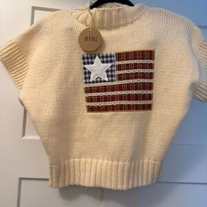 nwt Bibi Boho USA sweater